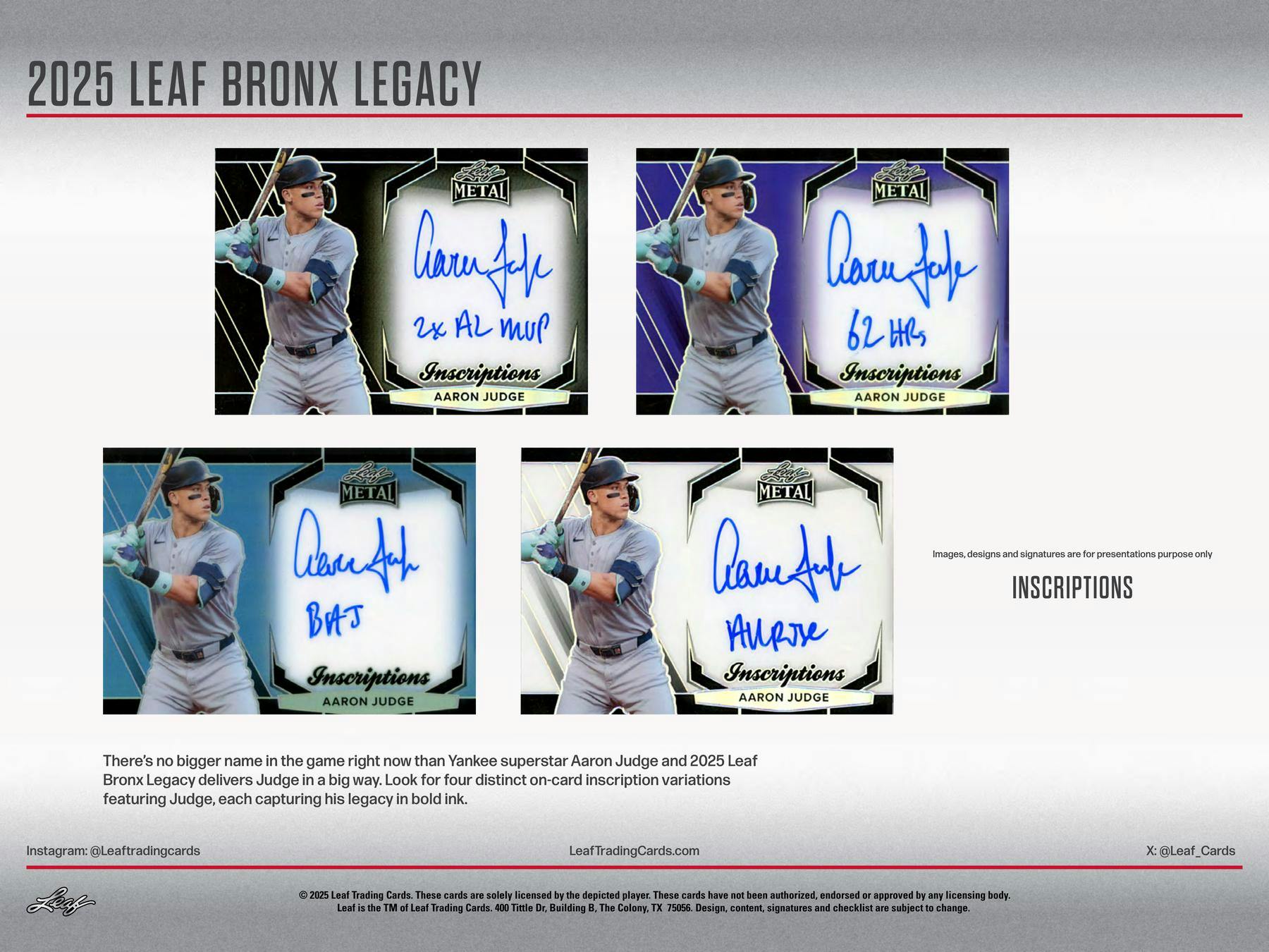 2025 Leaf Bronx Legacy NYC Series III Baseball Hobby Box (4 Premium Hits) - MLB Hobby Box