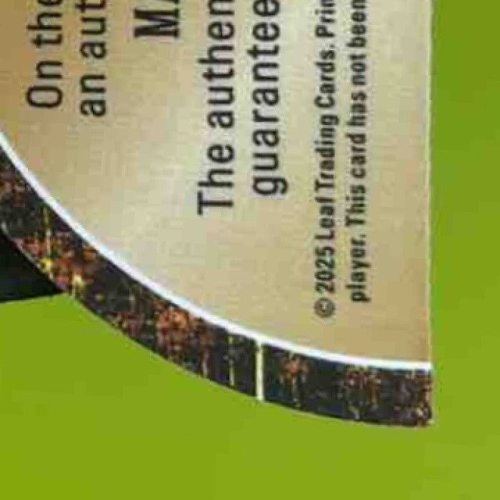 2025 Leaf Eclectic Marshall Faulk Honor Guard Auto Prismatic Orange 1/1 - Sports Cards