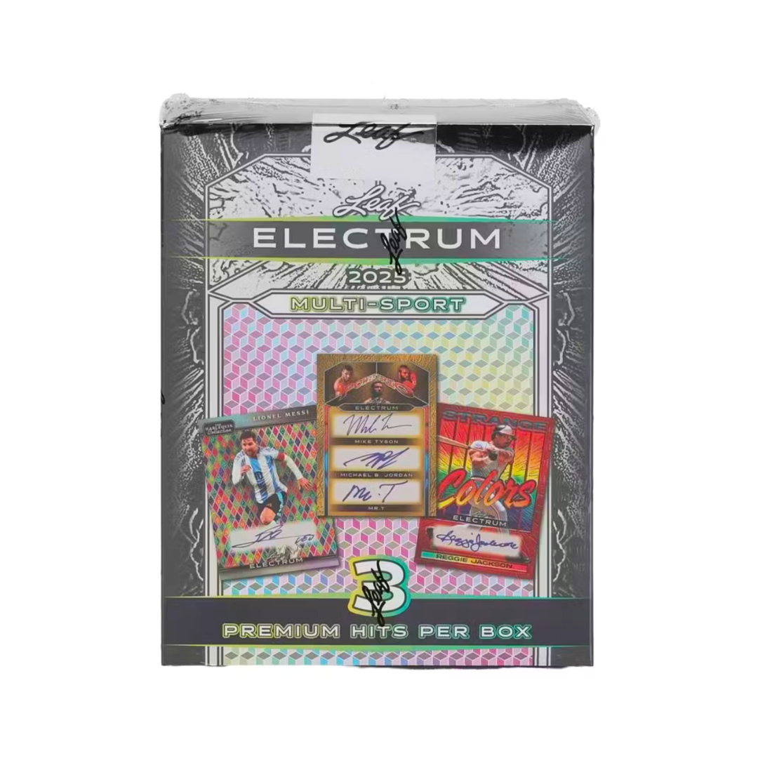 2025 Leaf Electrum Multisport Hobby Box (3 Premium Hits) - Hobby Box