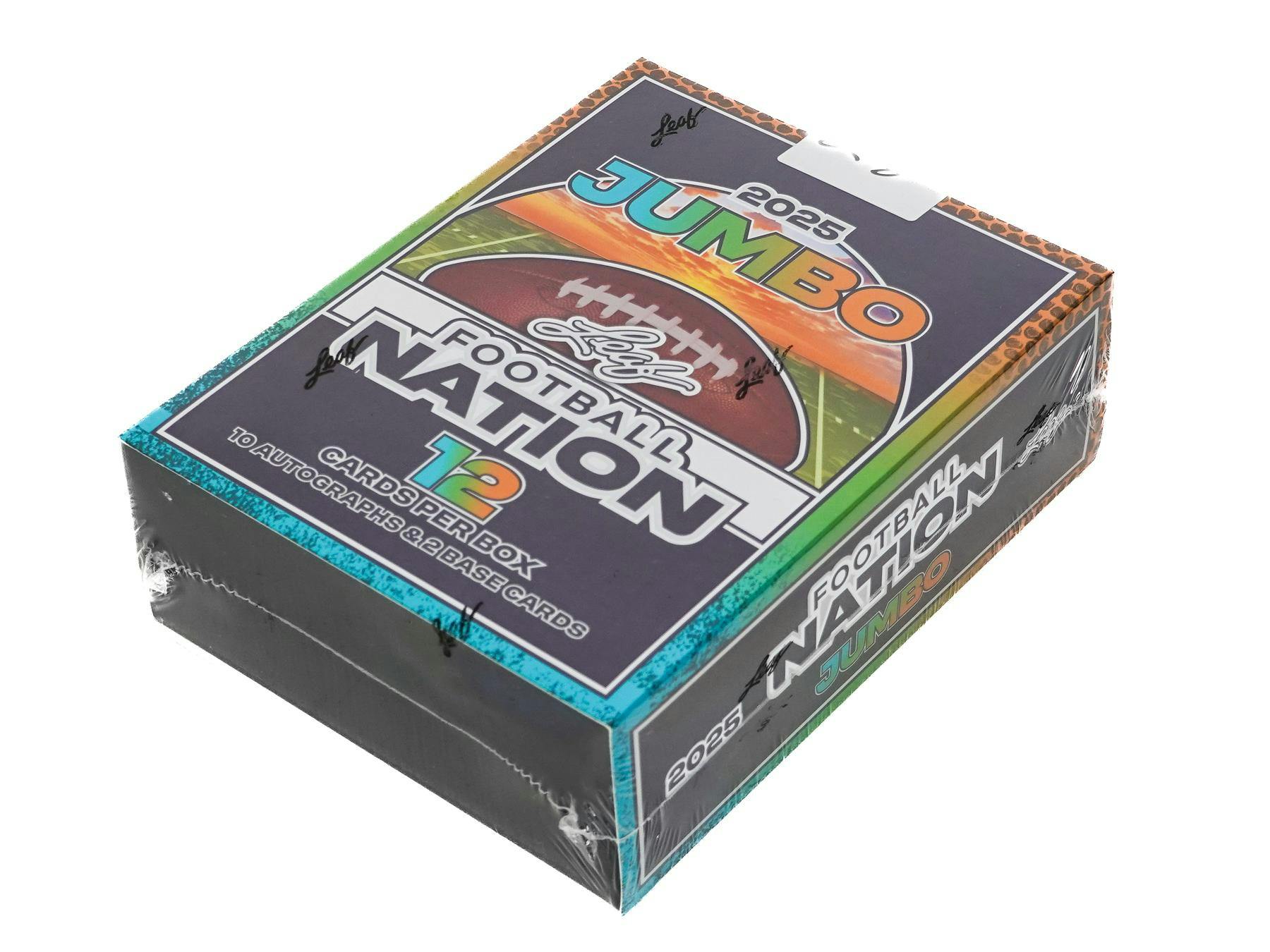 2025 Leaf Football Nation Hobby Jumbo Box (10 Autographs) Soccer Futbol Autos??? - NFL Hobby Box