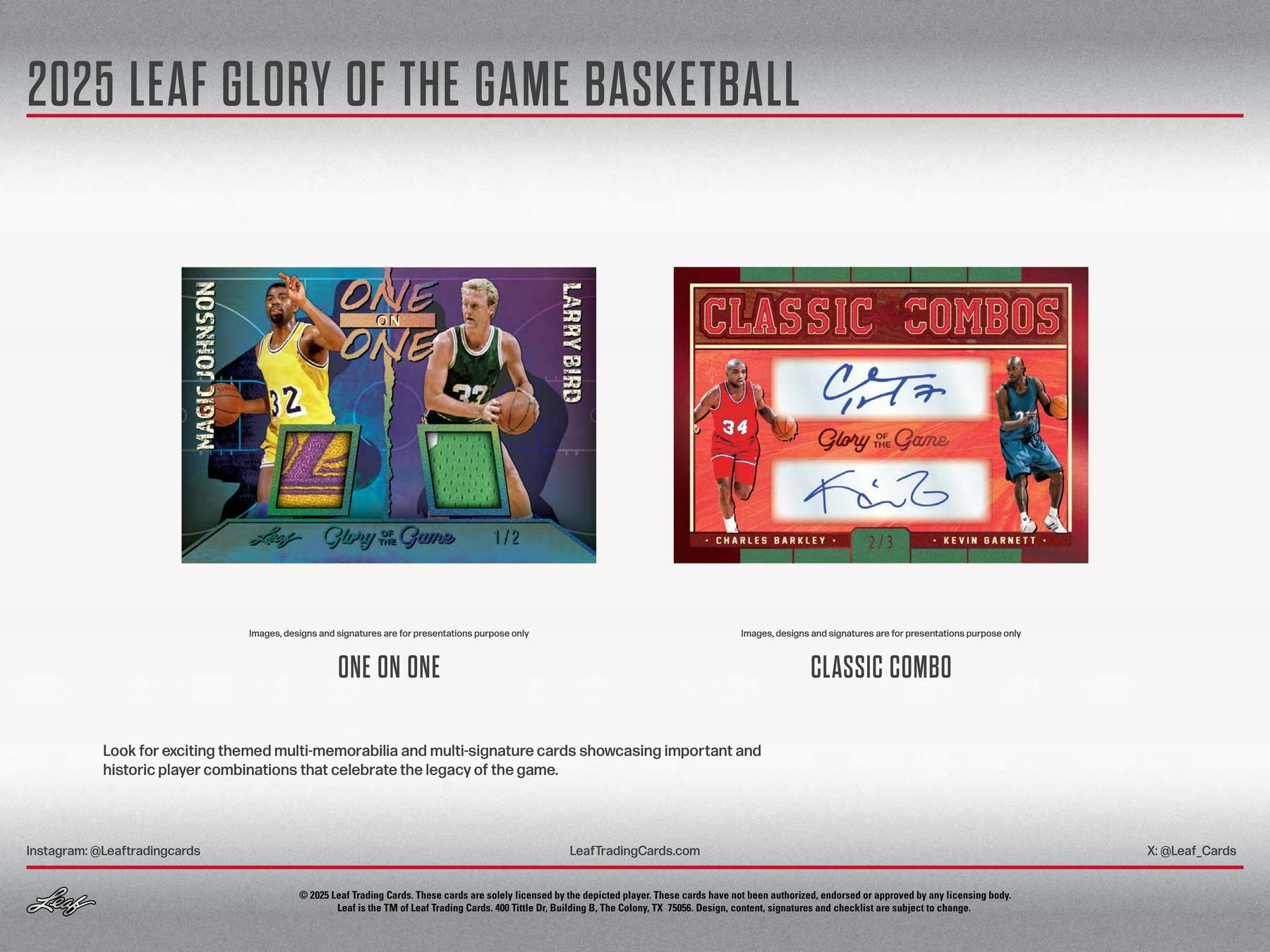 2025 Leaf Glory of the Game Basketball Hobby Box (4 Premium Hits) - Hobby Box