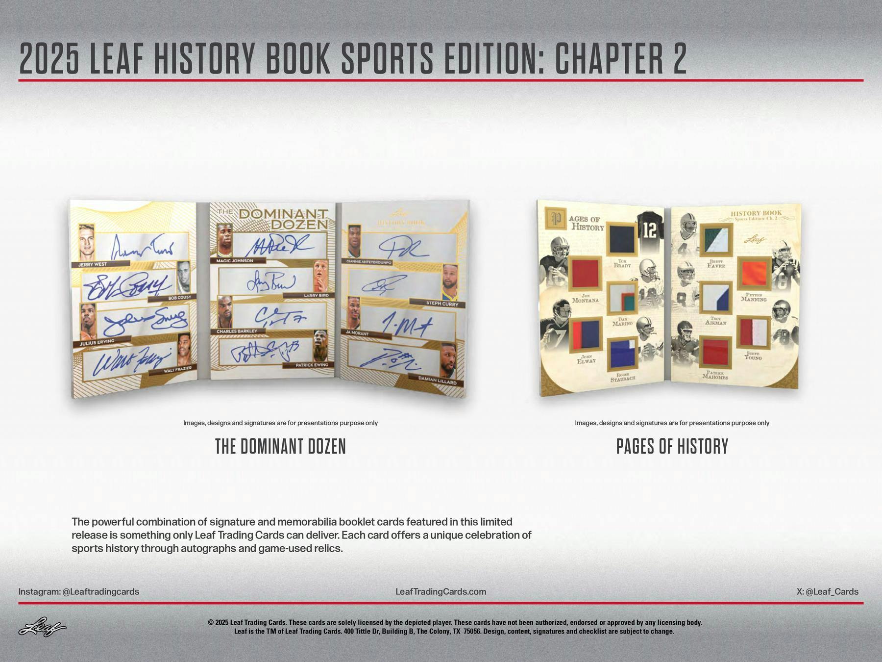 2025 Leaf History Book Sports Edition: Chapter 2 Hobby Box - Hobby Box