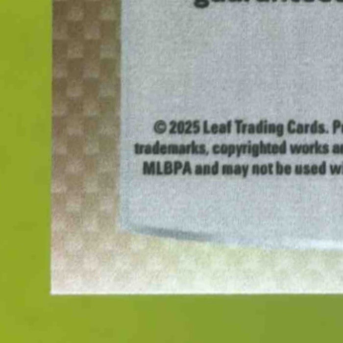 2025 Leaf Metal Caleb Lomavita Auto Pulsar Silver 1/10 #BA-CL1 - Sports Cards