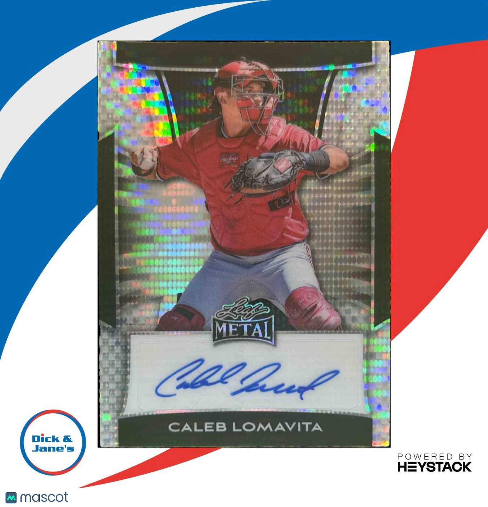 2025 Leaf Metal Caleb Lomavita Auto Pulsar Silver 1/10 #BA-CL1 - Sports Cards