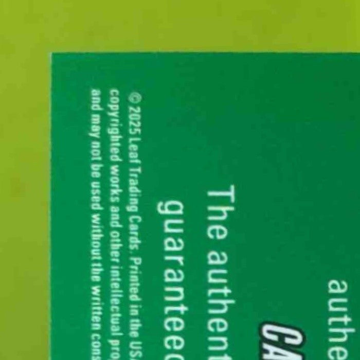 2025 Leaf Metal Caleb Lomavita Diamond in the Rough Auto Silver /49 - Sports Cards