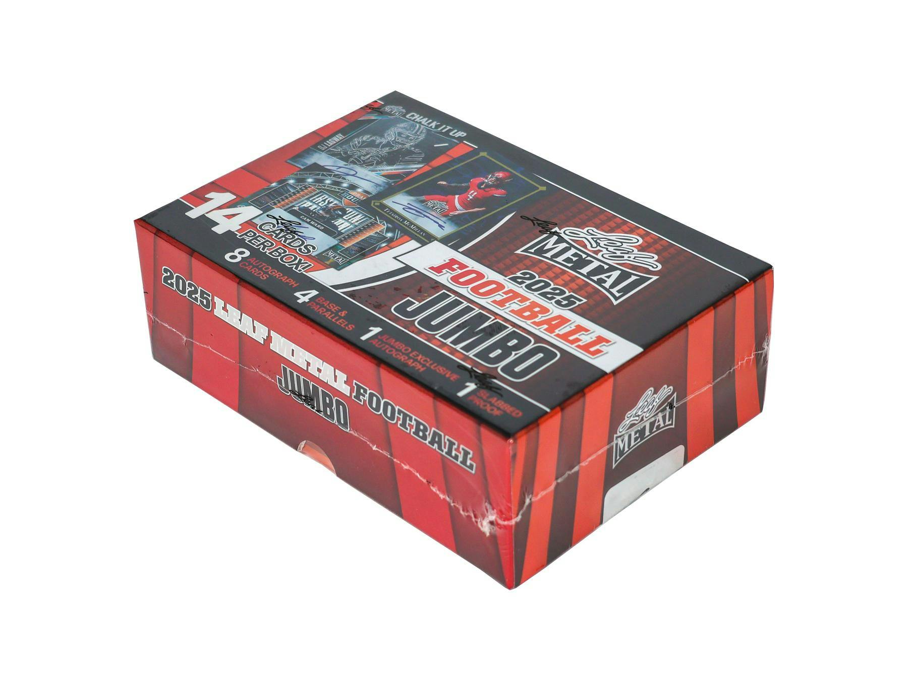2025 Leaf Metal Football Hobby Jumbo Box (9 + 1 Hobby Auto) - NFL Hobby Box