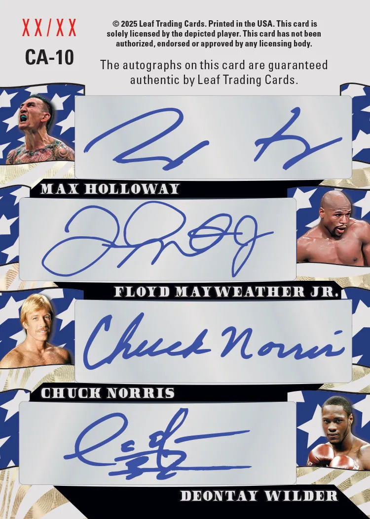 2025 Leaf Metal Independence Day Hobby Box (2 Premium Autograph Cards) - NFL Hobby Box