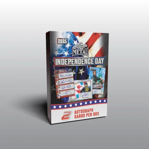 2025 Leaf Metal Independence Day Hobby Box (2 Premium Autograph Cards) - NFL Hobby Box