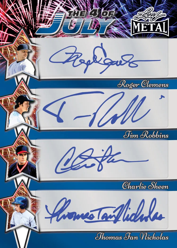 2025 Leaf Metal Independence Day Hobby Box (2 Premium Autograph Cards) - NFL Hobby Box