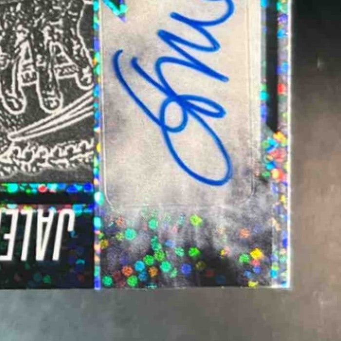 2025 Leaf Metal Jalen Milroe Chalk it Up Sparkle Silver Auto /10 #CU-JM1 Auto - Sports Cards
