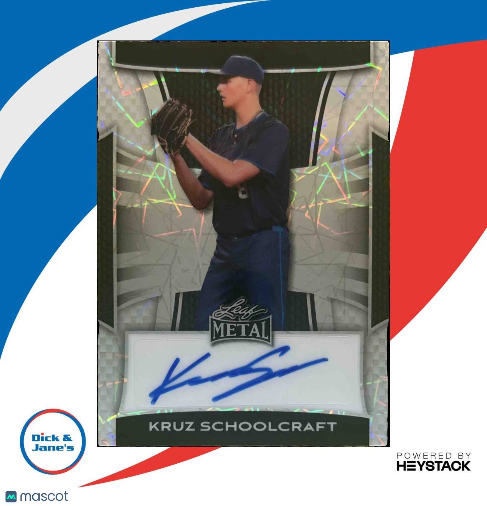 2025 Leaf Metal Kruz Schoolcraft Auto /5 - Sports Cards