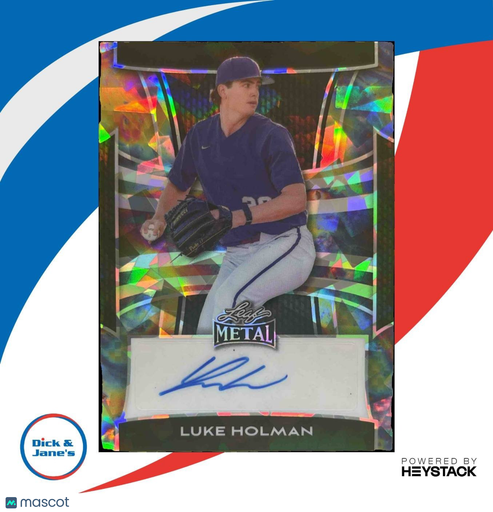 2025 Leaf Metal Luke Holman Auto Crystal /3 - Sports Cards