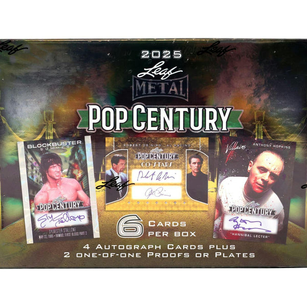 2025 Leaf Metal Pop Century Hobby Box (4 Autograph