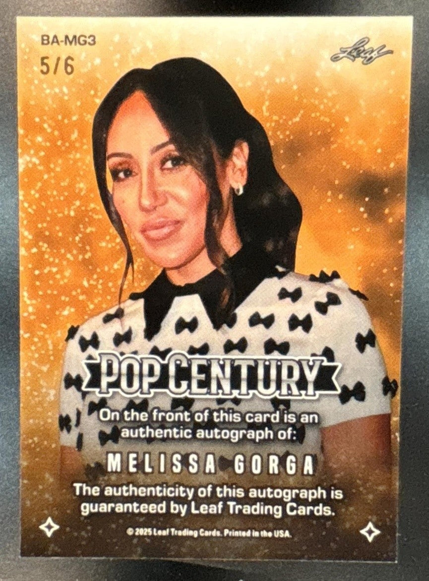 2025 Leaf Metal Pop Century Melissa Gorga Auto /6 #BA-MG3 - Non-Sports Cards