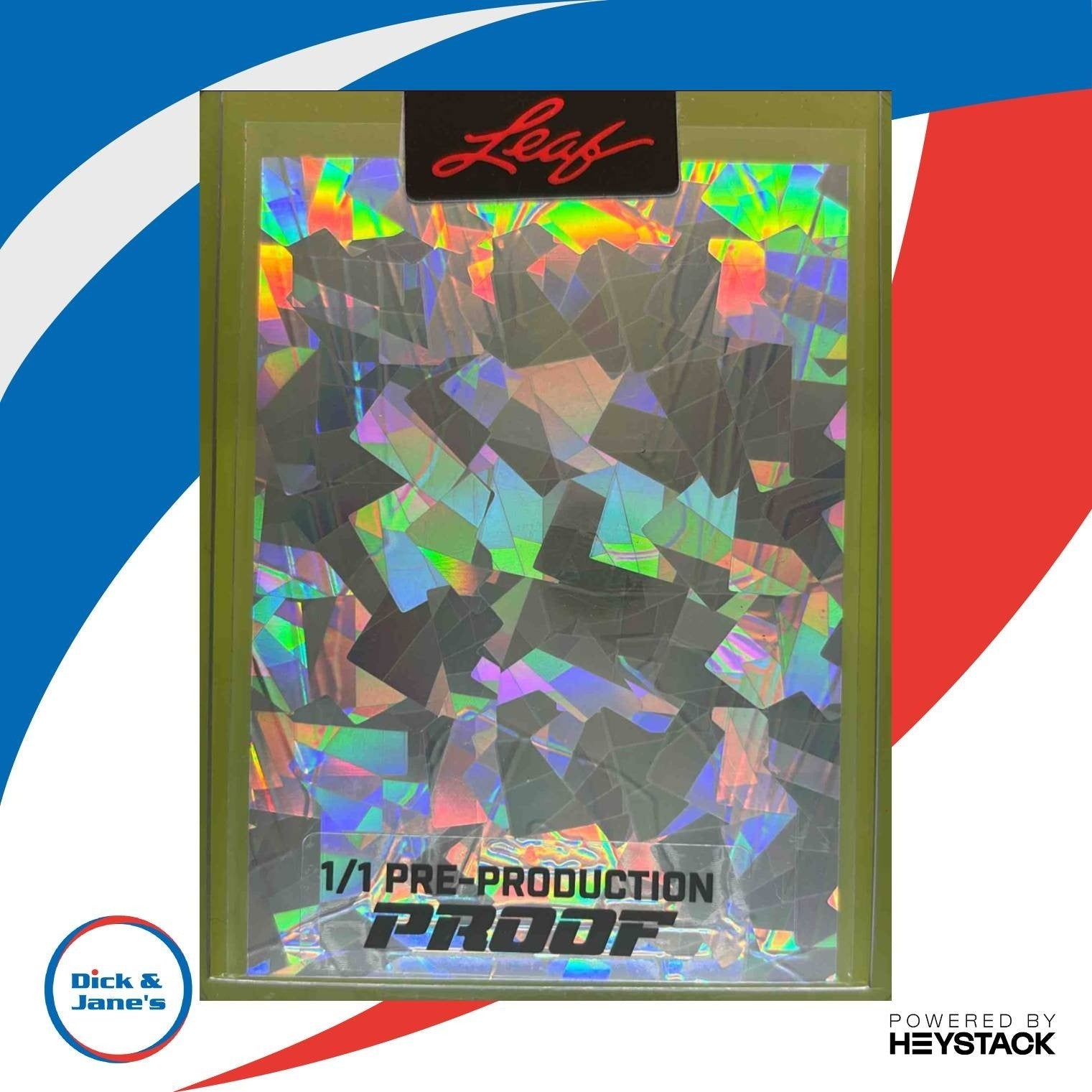 2025 Leaf Metal Pre Production Proof Travis Hunter 1/1 Silver Cracked Ice Sealed - Sports Cards