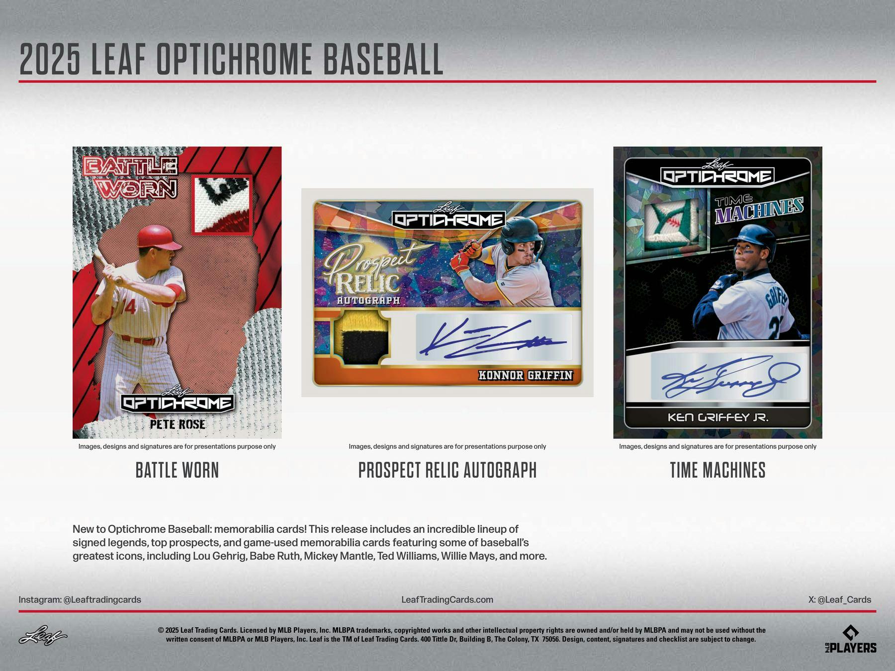 2025 Leaf Optichrome Baseball Hobby Box (6 Autos) - MLB Hobby Box