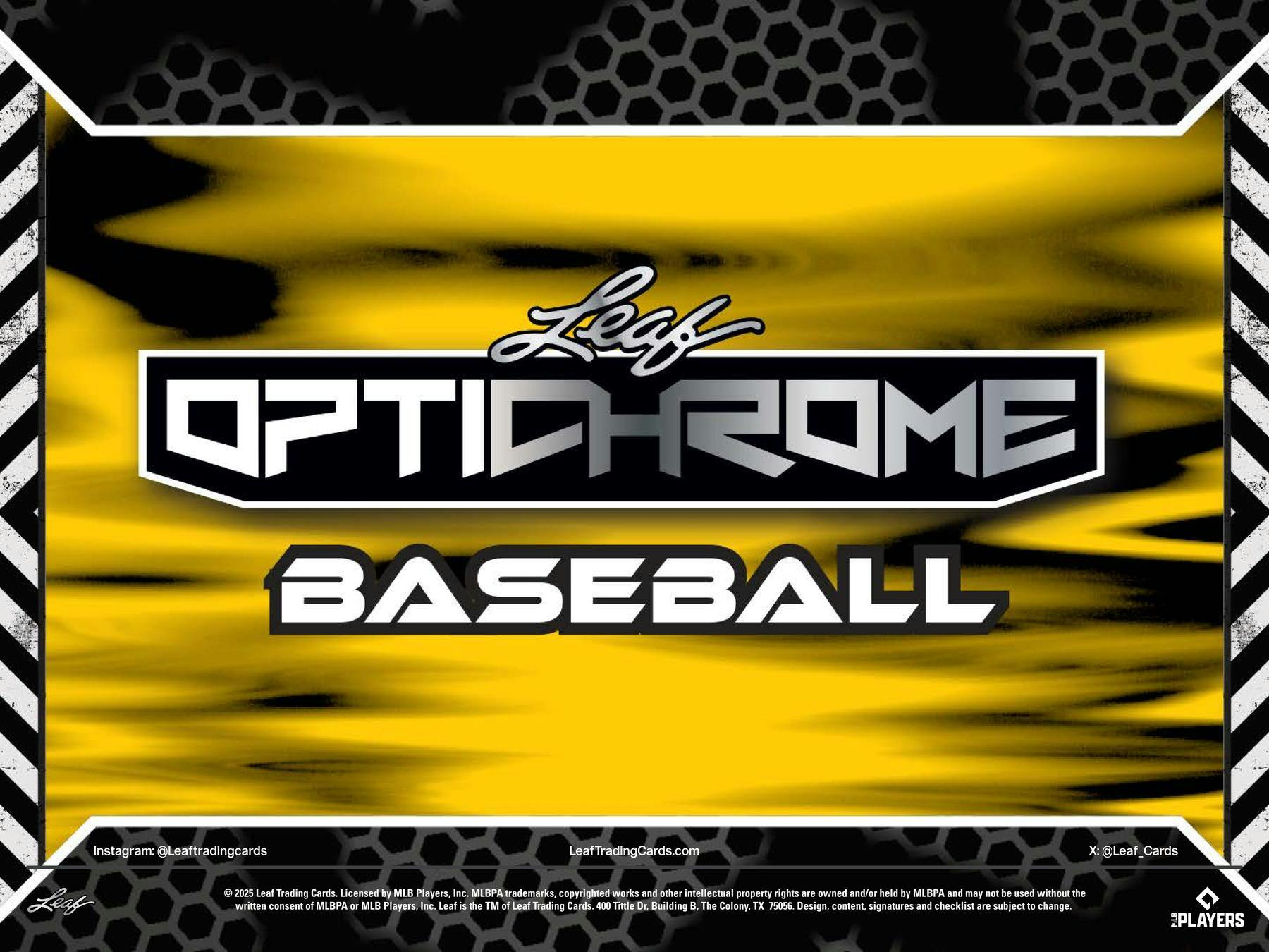 2025 Leaf Optichrome Baseball Hobby Box (6 Autos) - MLB Hobby Box