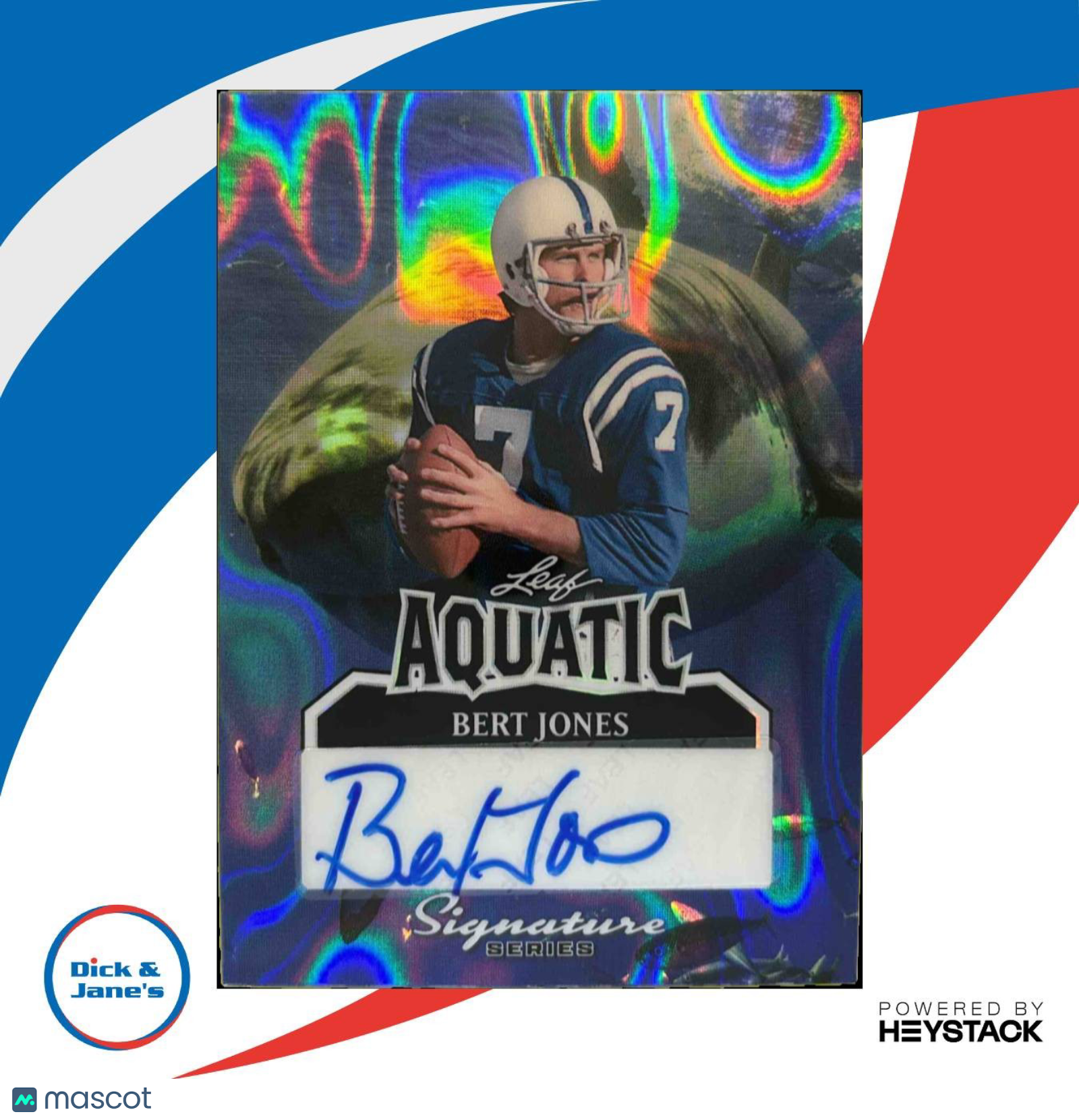 2025 Leaf Signature Series Bert Jones Aquatic Lava Orca 1/1 #A-BJ1 Auto - Sports Cards