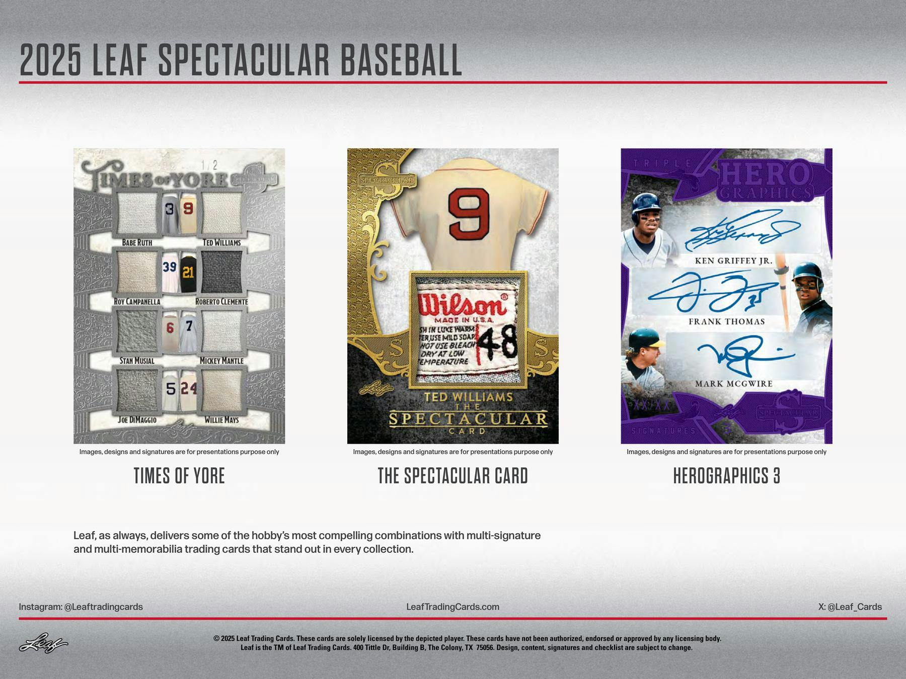 2025 Leaf Spectacular Baseball Hobby Box - Hobby Box