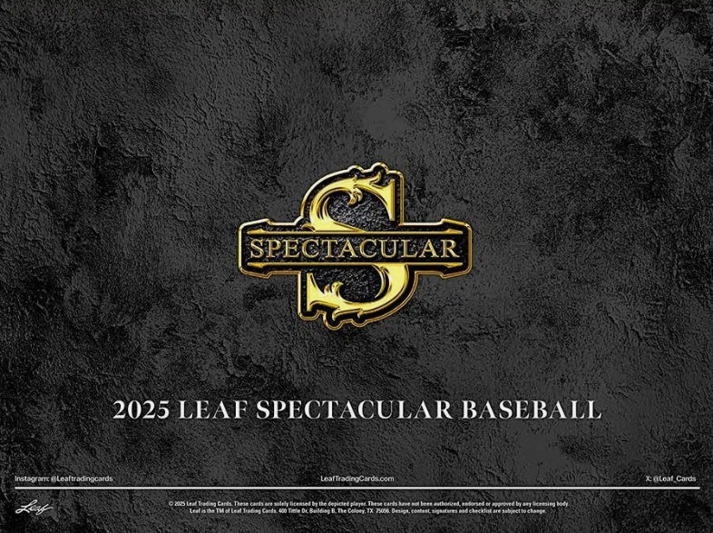 2025 Leaf Spectacular Baseball Hobby Box - Hobby Box