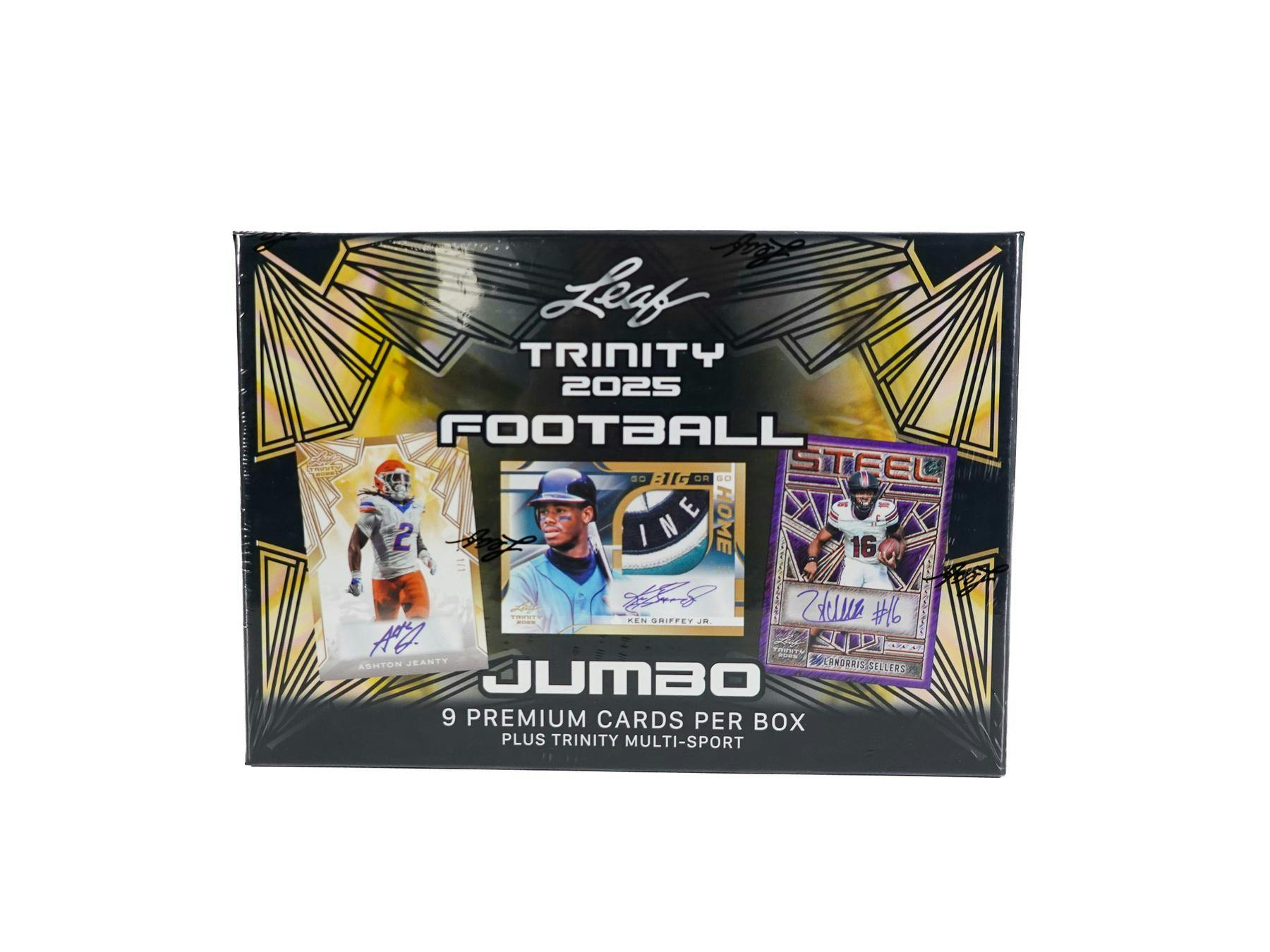 2025 Leaf Trinity Football Hobby Jumbo Box (9 Cards + Trinity Multi Sport) - NFL Hobby Box