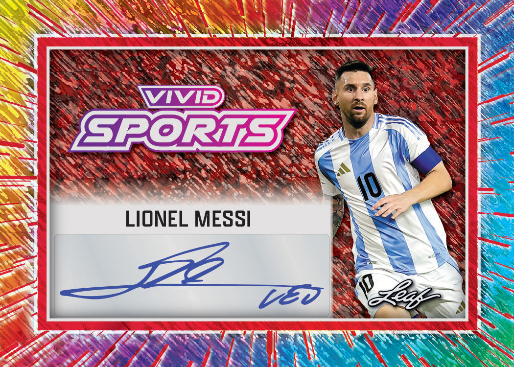 2025 Leaf Vivid Football Hobby Box (7 Autographs) Multi-Sport Bonus Autos? - NFL Hobby Box