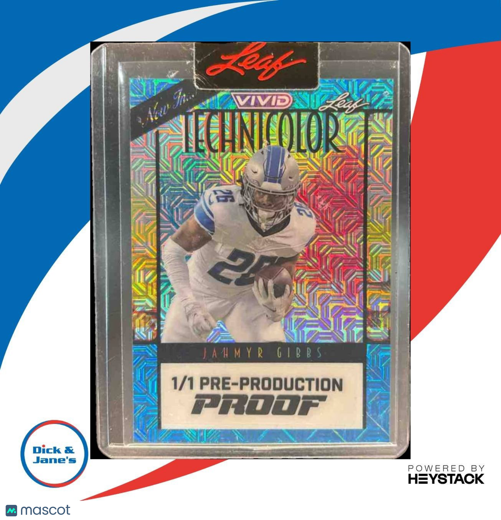 2025 Leaf Vivid Ja’Marr Chase In Glorious Technicolor Laser Yellow 1/1 - Sports Cards