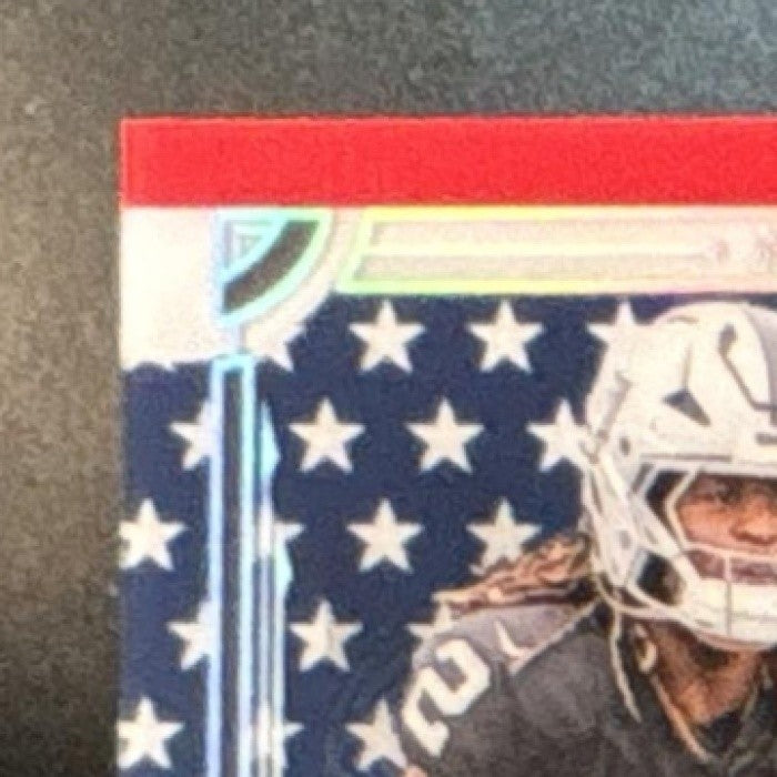 2025 National Treasures Ashton Jeanty Patch Auto Stars & Stripes /25 #157 MEM RC - Sports Cards