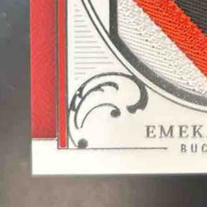 2025 National Treasures Emeka Egbuka Tremendous Treasures /99 MEM RC Buccaneers - Sports Cards