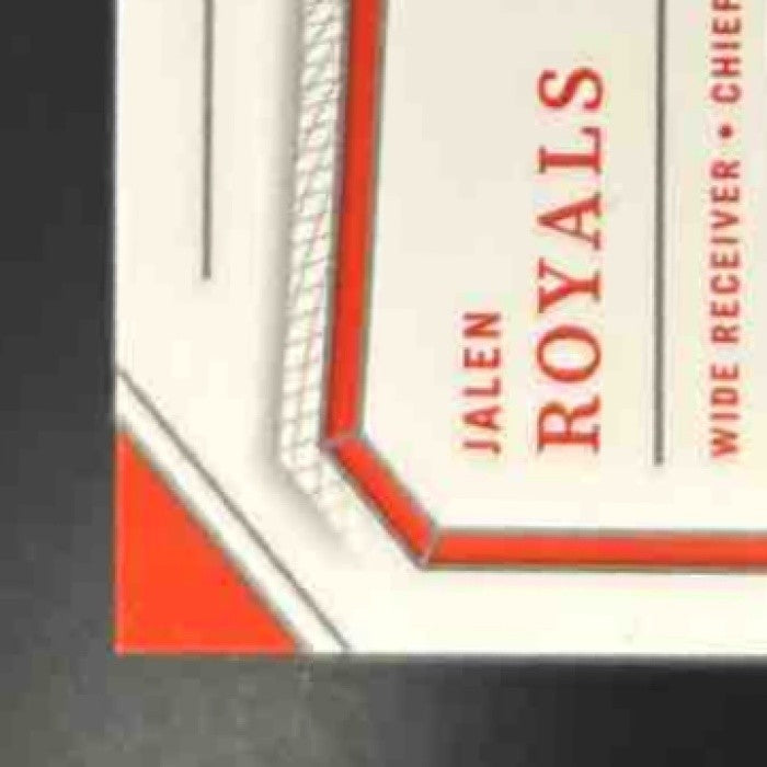 2025 National Treasures Jalen Royals Crossover Patch Auto /99 MEM RC Chiefs - Sports Cards