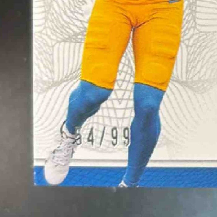 2025 National Treasures Tre Harris Rookie Patch Auto /99 MEM RC Chargers - Sports Cards