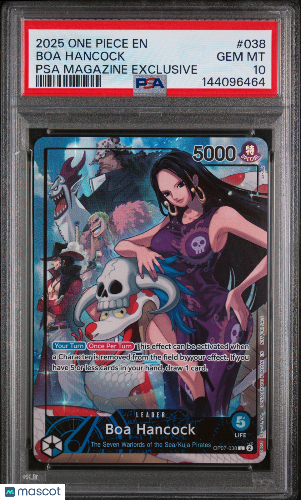 2025 One Piece Promos Boa Hancock #038 PSA Magazine Exclusive PSA 10 - Graded TCG/CCG