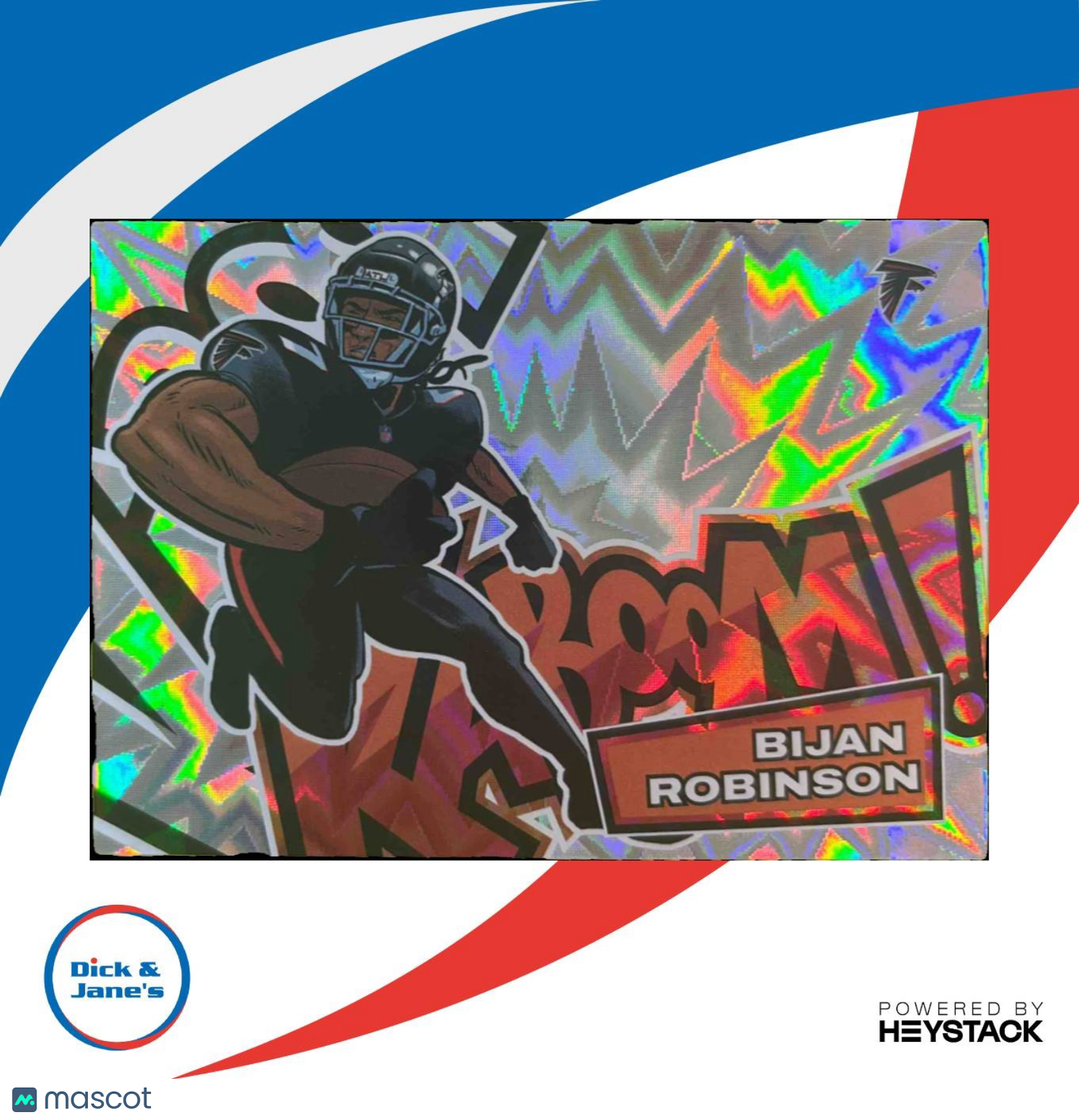 2025 Panini Absolute Bijan Robinson Kaboom - Horizontal #21 Atlanta Falcons - Sports Cards