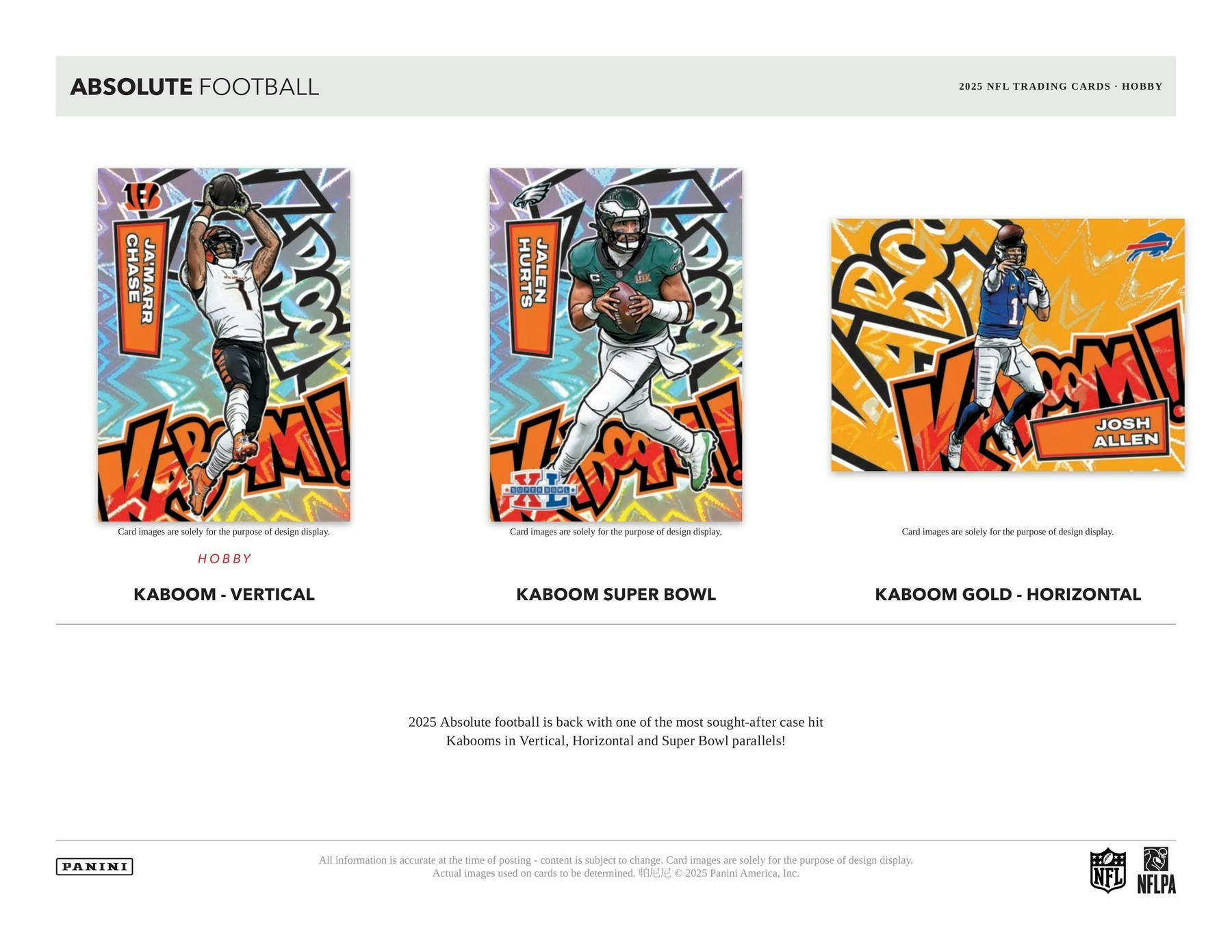 2025 Panini Absolute Football Hobby Box - NFL Hobby Box