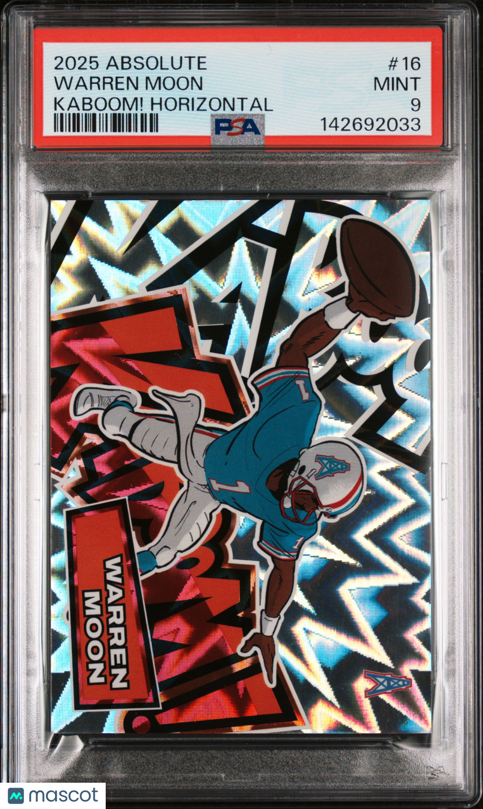 2025 Panini Absolute Kaboom! Horizontal Warren Moon #16 PSA 9 - Graded Sports Cards