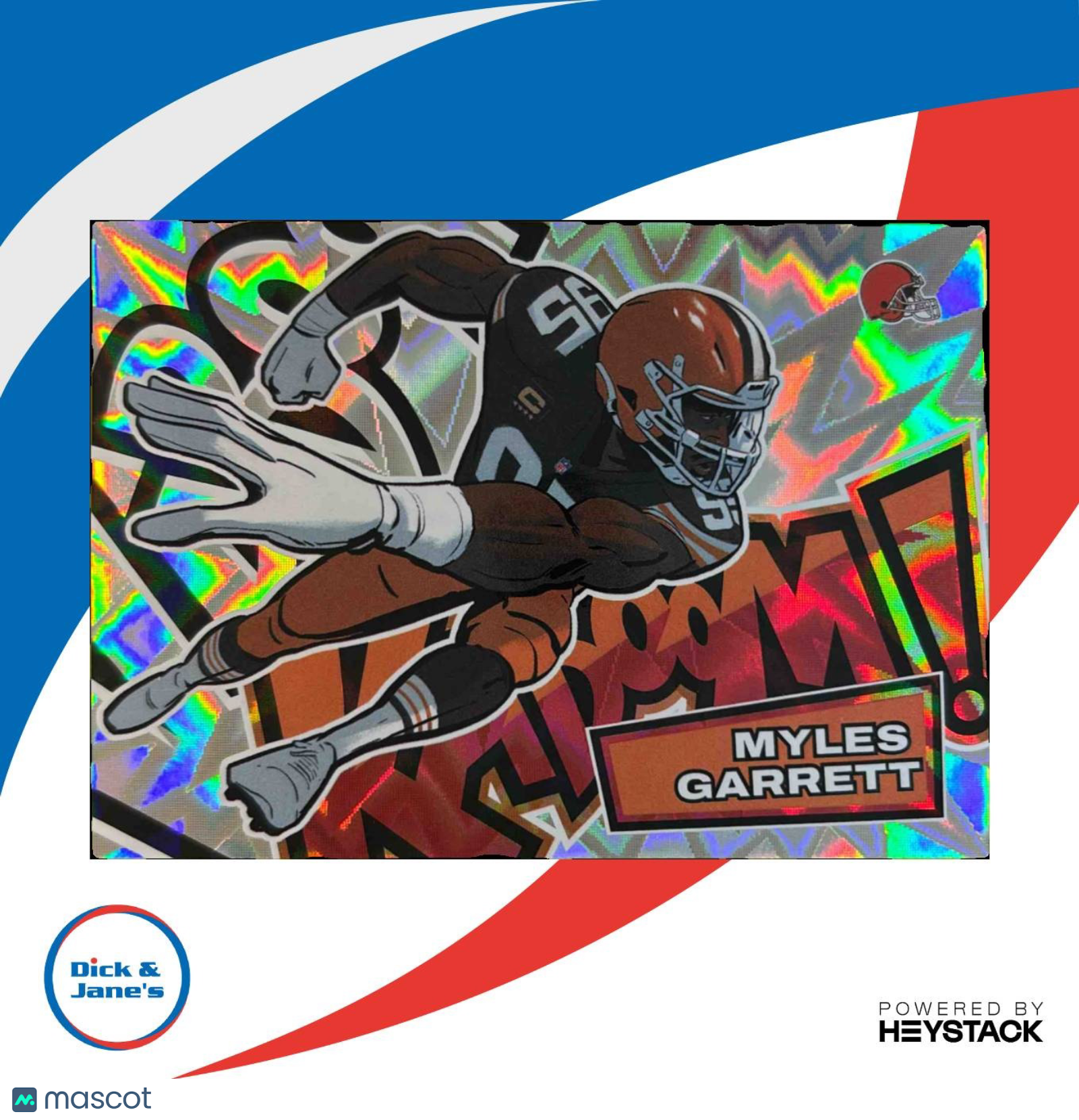 2025 Panini Absolute Myles Garrett Kaboom - Horizontal #1 Cleveland Browns - Sports Cards