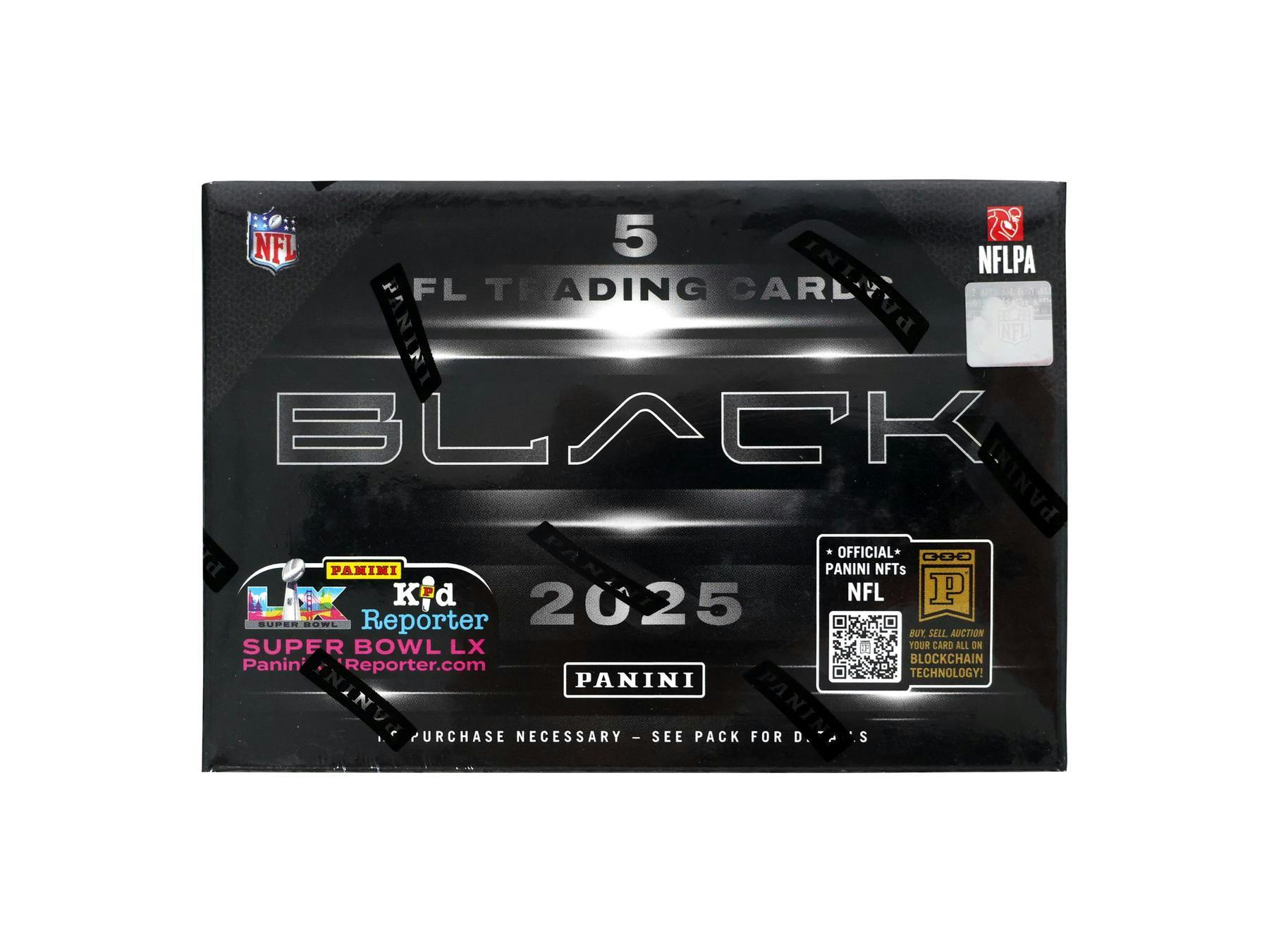 2025 Panini Black Football Hobby Box (3 Hits) - NFL Hobby Box