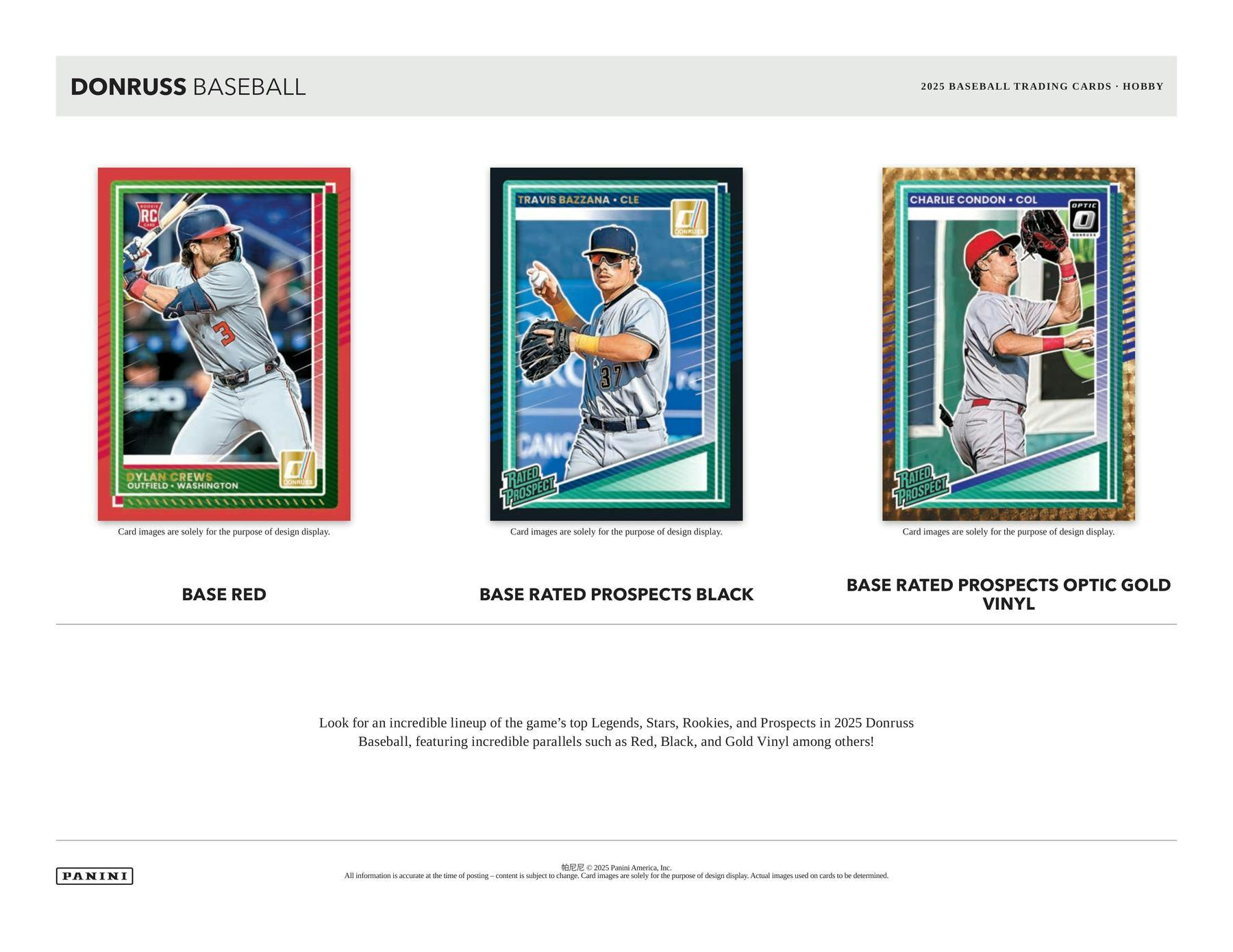 2025 Panini Donruss Baseball Hobby Box (3 Auto / Mem) - Collectible Trading Cards