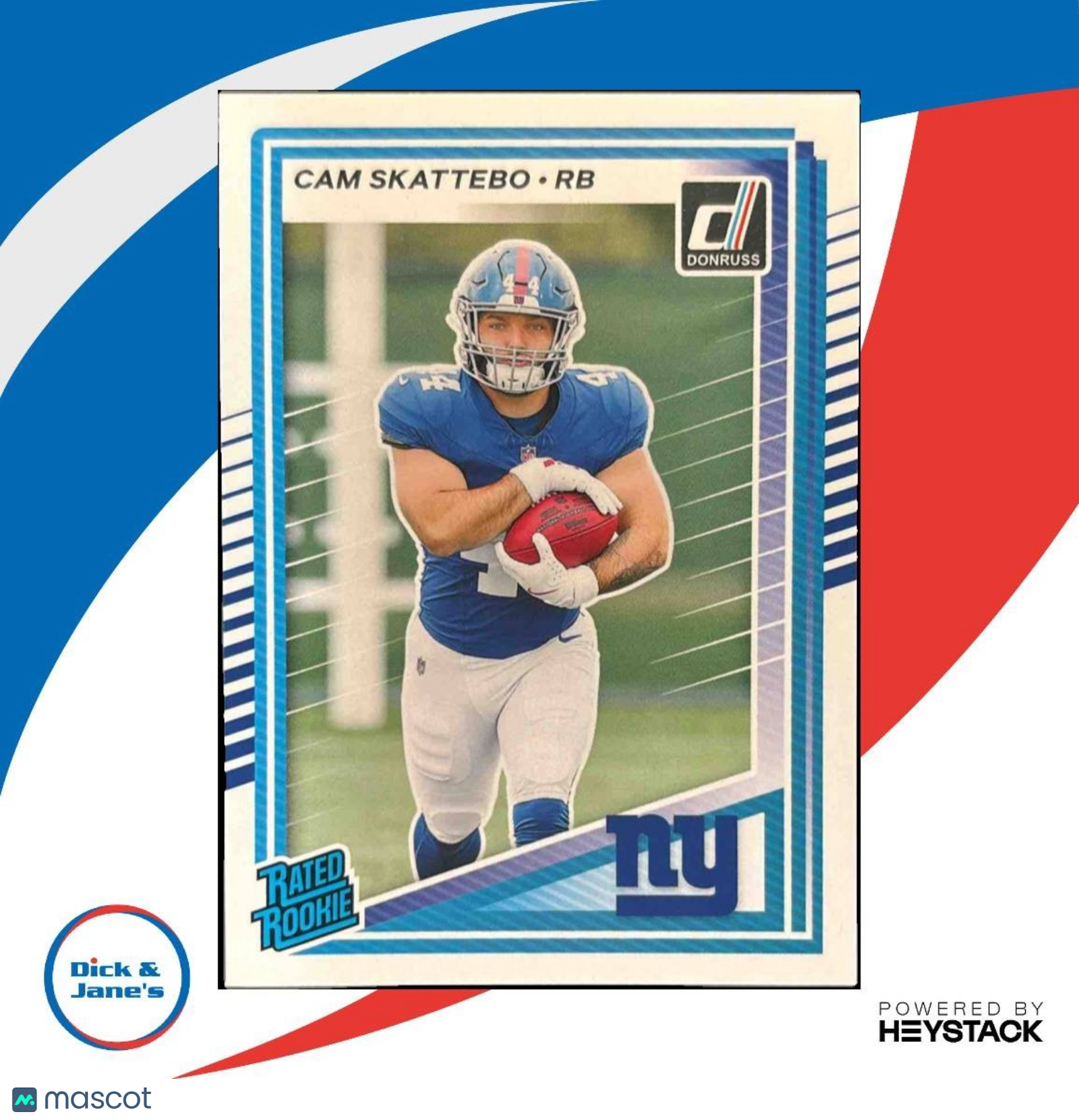 2025 Panini Donruss Cam Skattebo Rated Rookie #302 RC New York Giants - Sports Cards