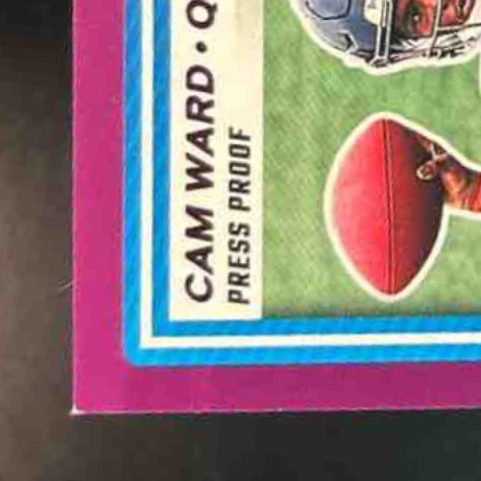 2025 Panini Donruss Cam Ward Press Proof Purple #350 RC Tennessee Titans - Sports Cards