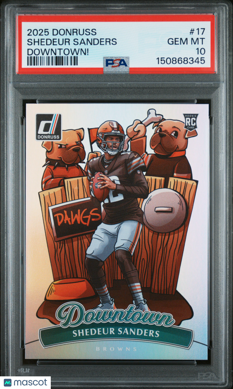 2025 Panini Donruss Downtown Shedeur Sanders #17 PSA 10 - Graded Sports Cards