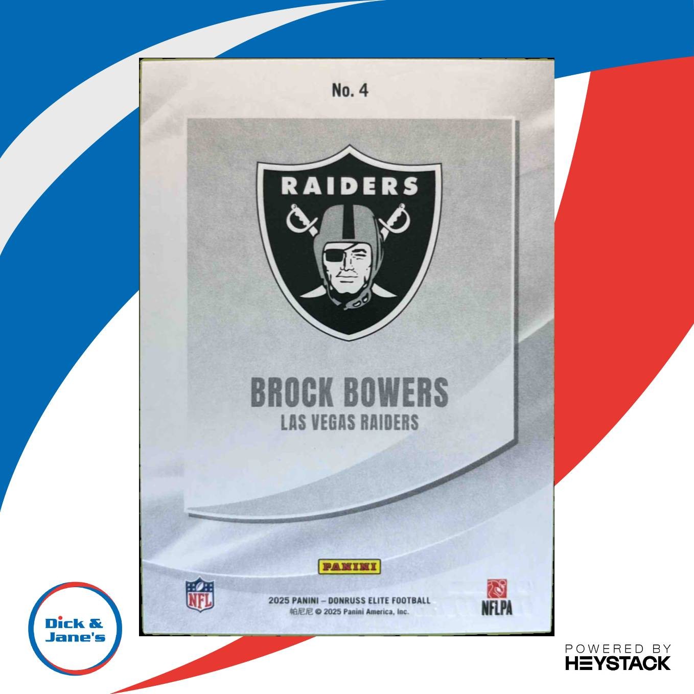 2025 Panini Donruss Elite Brock Bowers Elitist Gold 9/10 #4 Las Vegas Raiders - Sports Cards
