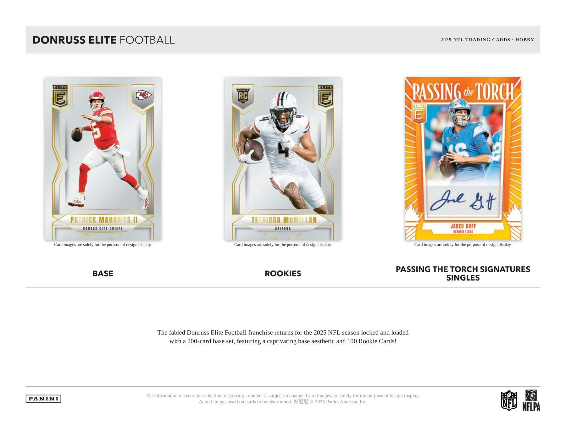 2025 Panini Donruss Elite Football Hobby Box (2 Auto / 1 Mem) - NFL Hobby Box