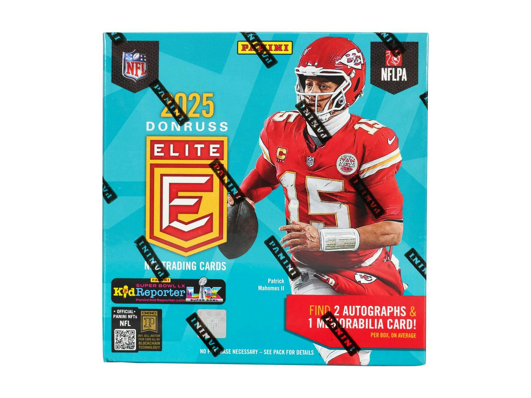 2025 Panini Donruss Elite Football Hobby Box (2 Auto / 1 Mem) - NFL Hobby Box
