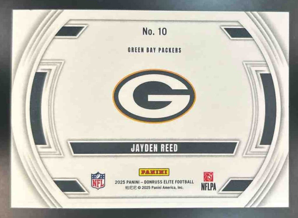 2025 Panini Donruss Elite Jayden Reed Field Vision Red /99 #10 Green Bay Packers - Sports Cards