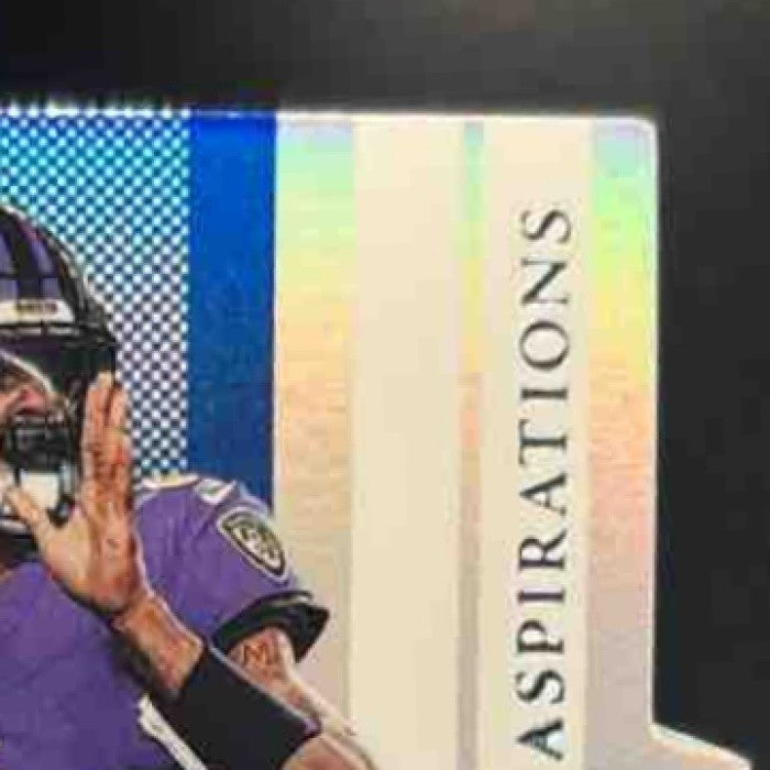 2025 Panini Donruss Elite Lamar Jackson 2007 Aspirations Die-Cut Blue /99 #25 - Sports Cards