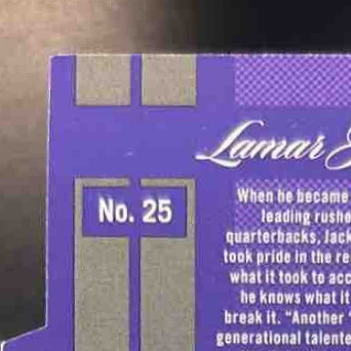 2025 Panini Donruss Elite Lamar Jackson 2007 Aspirations Die-Cut Blue /99 #25 - Sports Cards