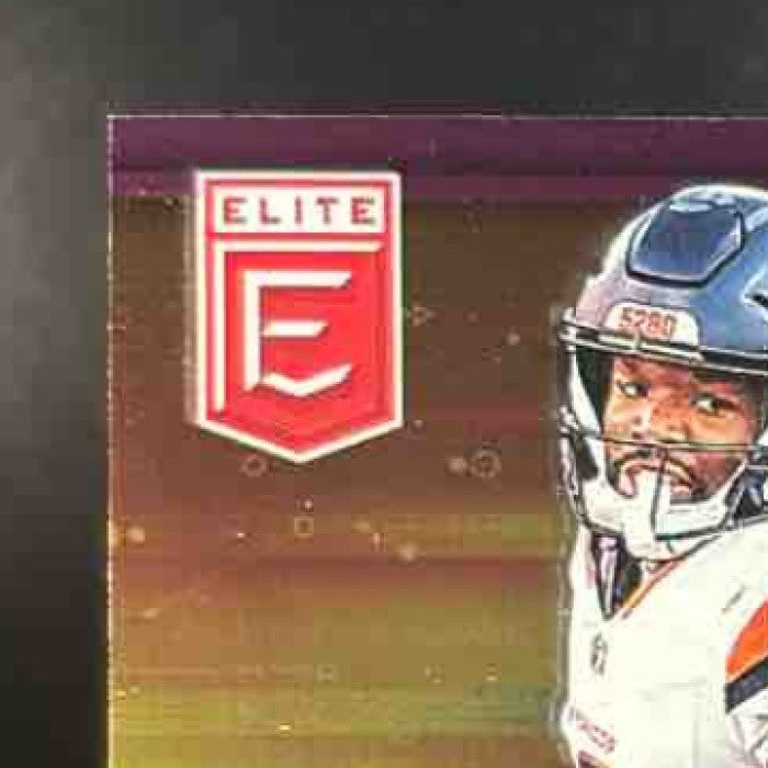 2025 Panini Donruss Elite Marvin Mims Full Throttle Purple /49 #12 Denver Bronco - Sports Cards
