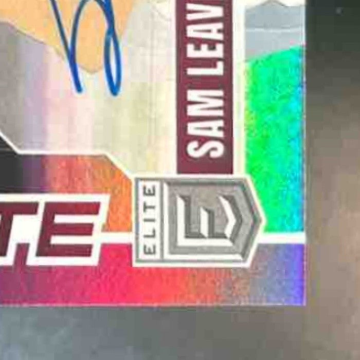 2025 Panini Donruss Elite Sam Leavitt Future NIL Auto Purple /99 - Sports Cards