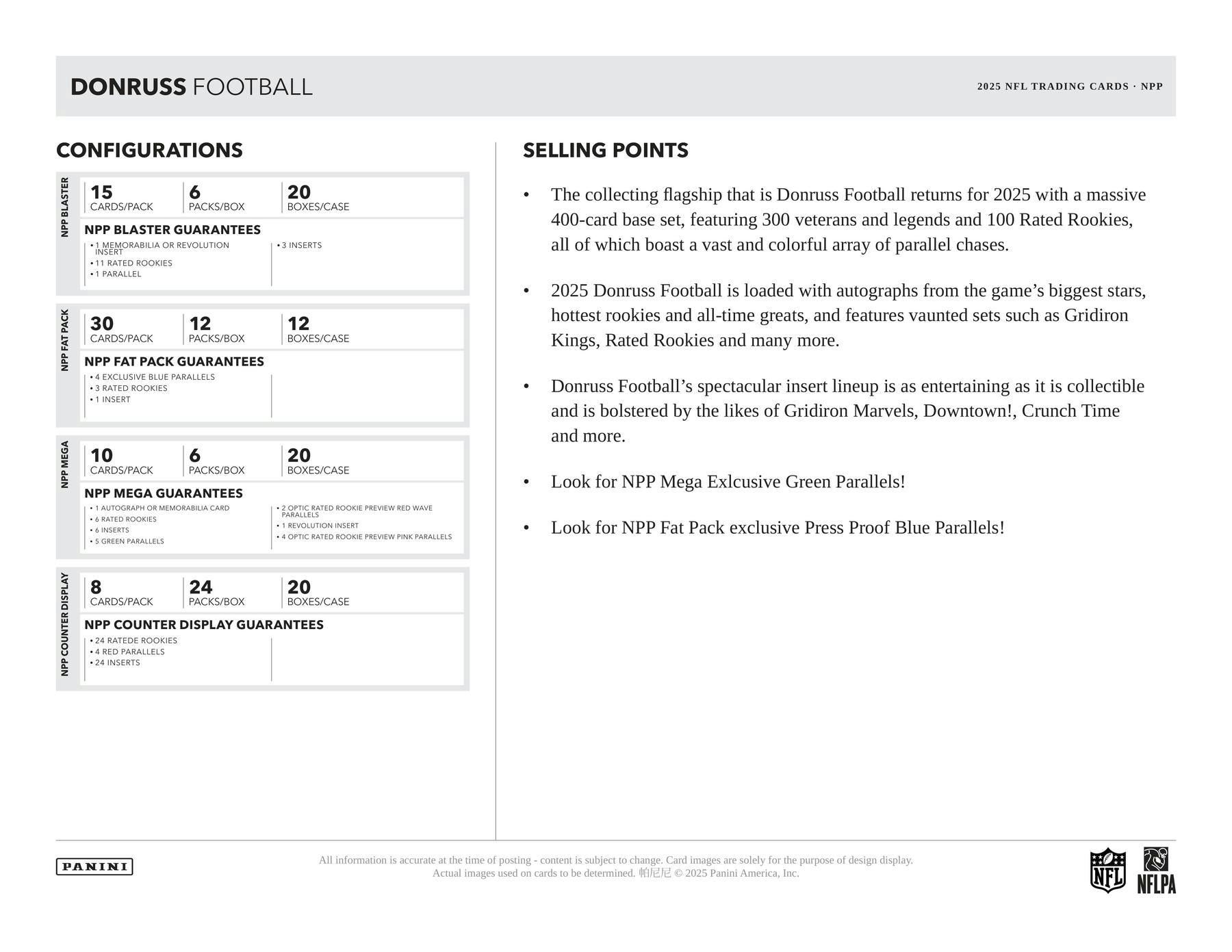 2025 Panini Donruss Football Retail 24-Pack Box (24 Rated Rookies) - NFL Blaster